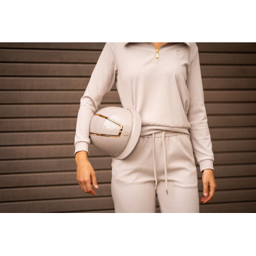 Casco Lauria Garrelli Limone Grigio / beige