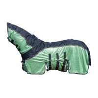 Coperta antimosche HKM Comfort Rain Blu scuro / verde Multicolore