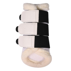 Paratendini HKM Comfort Premium Mesh con pelliccia Bianco Paratendini HKM Comfort Premium Mesh con pelliccia Bianco