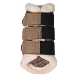 Paratendini HKM Comfort Premium Mesh con pelliccia Talpa Marrone