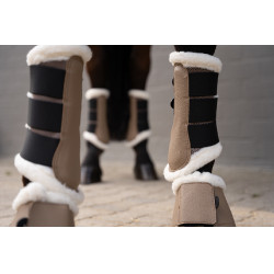 Paratendini HKM Comfort Premium Mesh con pelliccia Talpa Marrone