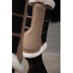 Paratendini HKM Comfort Premium Mesh con pelliccia Talpa Marrone