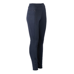Leggings invernali HKM Maja con fondo integrale in silicone Blu profondo