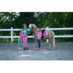 Leggings HKM Maui con grip in silicone a fondo intero per bambini Verde