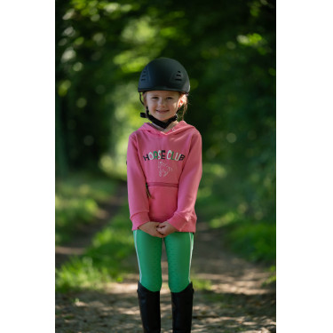 Leggings HKM Maui con grip in silicone a fondo intero per bambini Verde