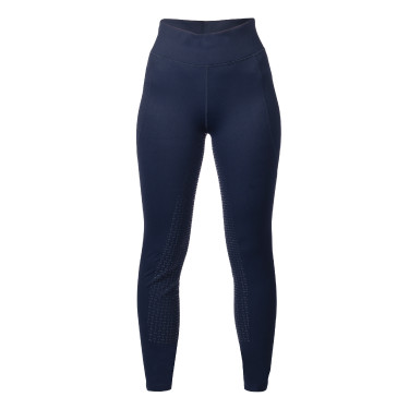 Leggings HKM Mesh II da donna con grip in silicone a fondo intero Blu profondo