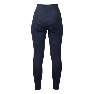 Leggings HKM Mesh II da donna con grip in silicone a fondo intero Blu profondo