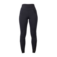 Leggings da equitazione da donna HKM Tammy con grip in silicone Nero