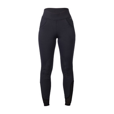 Leggings da equitazione da donna HKM Tammy con grip in silicone Blu profondo