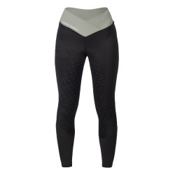 Leggings Lauria Garrelli Limone da donna con fondo in silicone integrale Nero