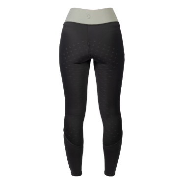 Leggings Lauria Garrelli Limone da donna con fondo in silicone integrale Nero