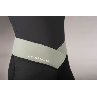 Leggings Lauria Garrelli Limone da donna con fondo in silicone integrale Nero