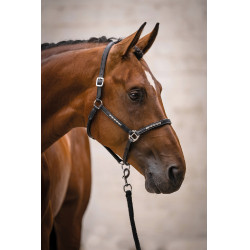 Capezza in cuoio HKM Sparkle Nero Capezza in cuoio HKM Sparkle Nero