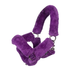 Capezzina HKM con pelliccia sintetica Hobby Horse Lilla scuro Viola Capezzina HKM con pelliccia sintetica Hobby Horse Lilla scuro Viola