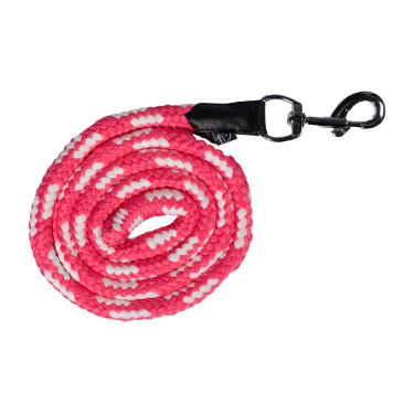 Lunga HKM Maui con moschettone Rosa / bianco Lunga HKM Maui con moschettone Rosa / bianco