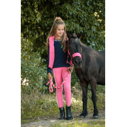 Lunga HKM Maui con moschettone Rosa / bianco Lunga HKM Maui con moschettone Rosa / bianco