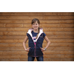 Gilet reversibile Equi-Kids Jade Blu navy