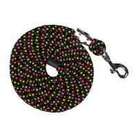 Lunga HKM Neon Flash con moschettone Nero