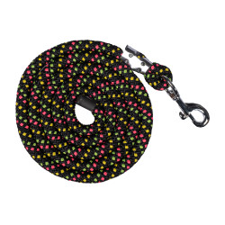 Lunga HKM Neon Flash con moschettone Nero