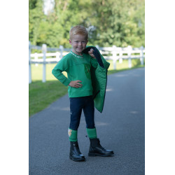 Pantaloni HKM Maui da bambino con fondo integrale in silicone Blu profondo