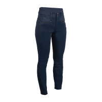 Pantaloni HKM Pearl City da donna con fondi in silicone a presa totale Blu profondo Pantaloni HKM Pearl City da donna con fondi in silicone a presa totale Blu profondo
