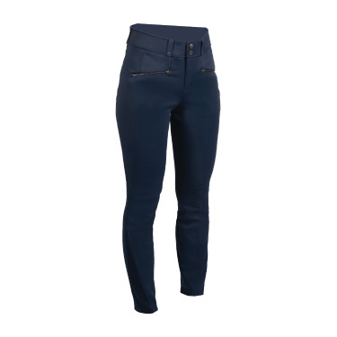 Pantaloni HKM Pearl City da donna con fondi in silicone a presa totale Blu profondo
