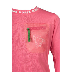 Polo a maniche lunghe HKM Maui bambino Rosa