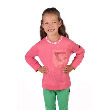 Polo a maniche lunghe HKM Maui bambino Rosa