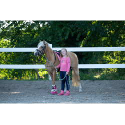 Polo a maniche lunghe HKM Maui bambino Rosa