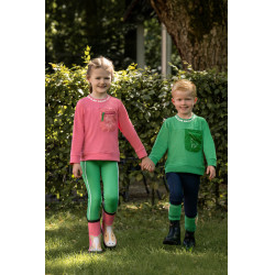 Polo a maniche lunghe HKM Maui bambino Rosa