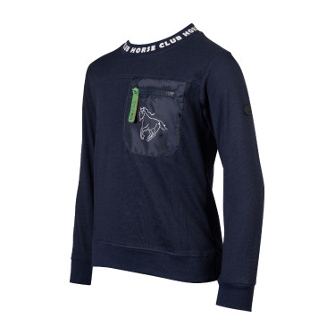 Polo a maniche lunghe HKM Maui bambino Blu profondo