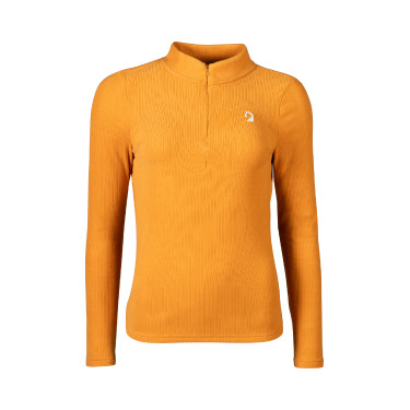 Polo a maniche lunghe Lauria Garrelli Arezzo Soft Senape Giallo