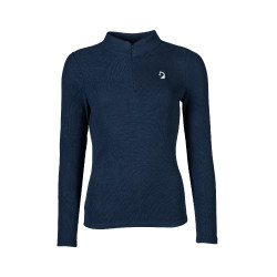 Polo a maniche lunghe Lauria Garrelli Arezzo Soft Blu profondo