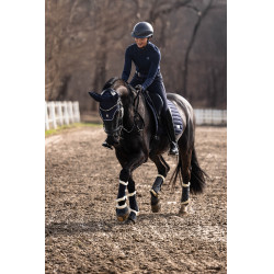 Polo a maniche lunghe Lauria Garrelli Arezzo Soft Blu profondo