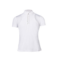 Polo da concorso HKM Glam bambino Bianco