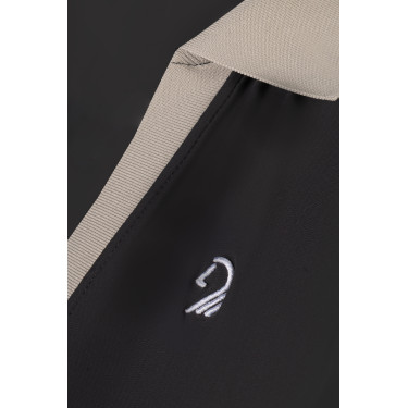 Polo senza maniche da donna HKM Limone Nero