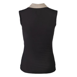 Polo senza maniche da donna HKM Limone Nero