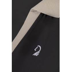 Polo senza maniche da donna HKM Limone Nero