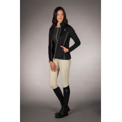 Felpa con zip Lauria Garrelli Limone donna Nero