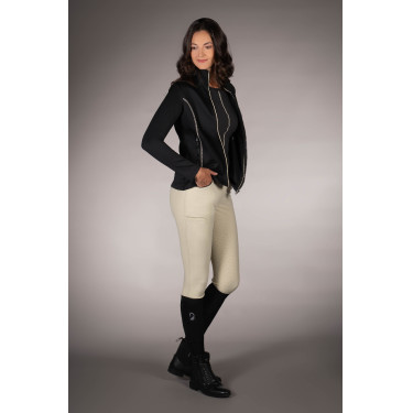 Felpa con zip Lauria Garrelli Limone donna Nero