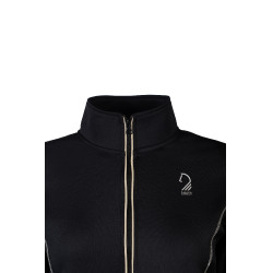 Felpa con zip Lauria Garrelli Limone donna Nero