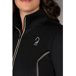 Felpa con zip Lauria Garrelli Limone donna Nero