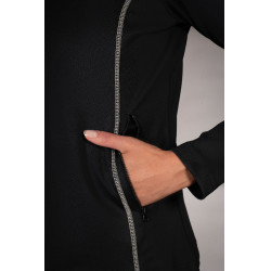 Felpa con zip Lauria Garrelli Limone donna Nero