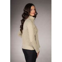 Felpa con zip Lauria Garrelli Limone donna Grigio / beige