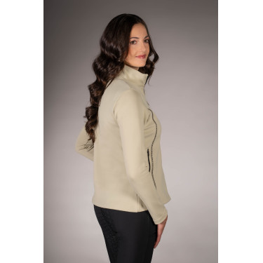 Felpa con zip Lauria Garrelli Limone donna Grigio / beige Felpa con zip Lauria Garrelli Limone donna Grigio / beige