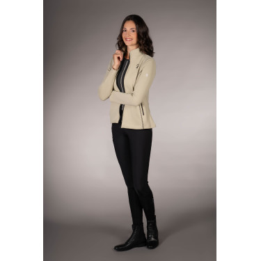 Felpa con zip Lauria Garrelli Limone donna Grigio / beige Felpa con zip Lauria Garrelli Limone donna Grigio / beige