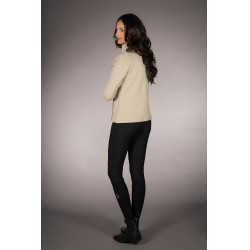 Felpa con zip Lauria Garrelli Limone donna Grigio / beige