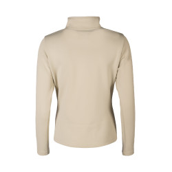 Felpa con zip Lauria Garrelli Limone donna Grigio / beige