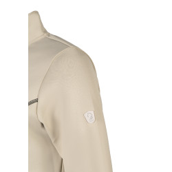 Felpa con zip Lauria Garrelli Limone donna Grigio / beige