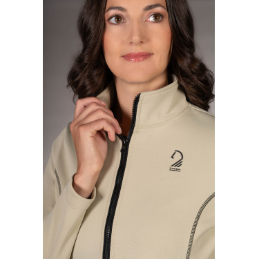Felpa con zip Lauria Garrelli Limone donna Grigio / beige Felpa con zip Lauria Garrelli Limone donna Grigio / beige